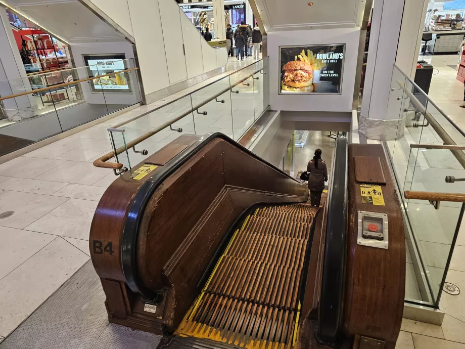 The oldest escalator in Macy's