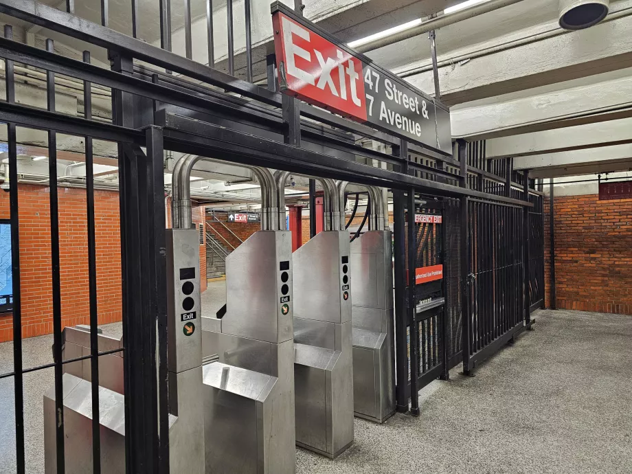 Exit from the metro station