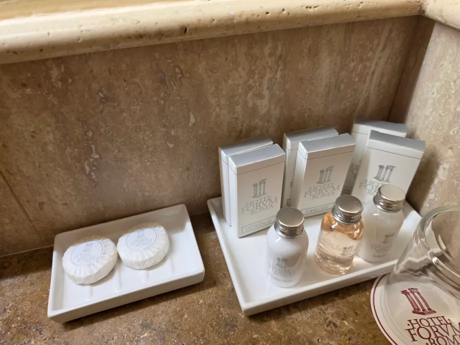 Amenity kit in the bathroom