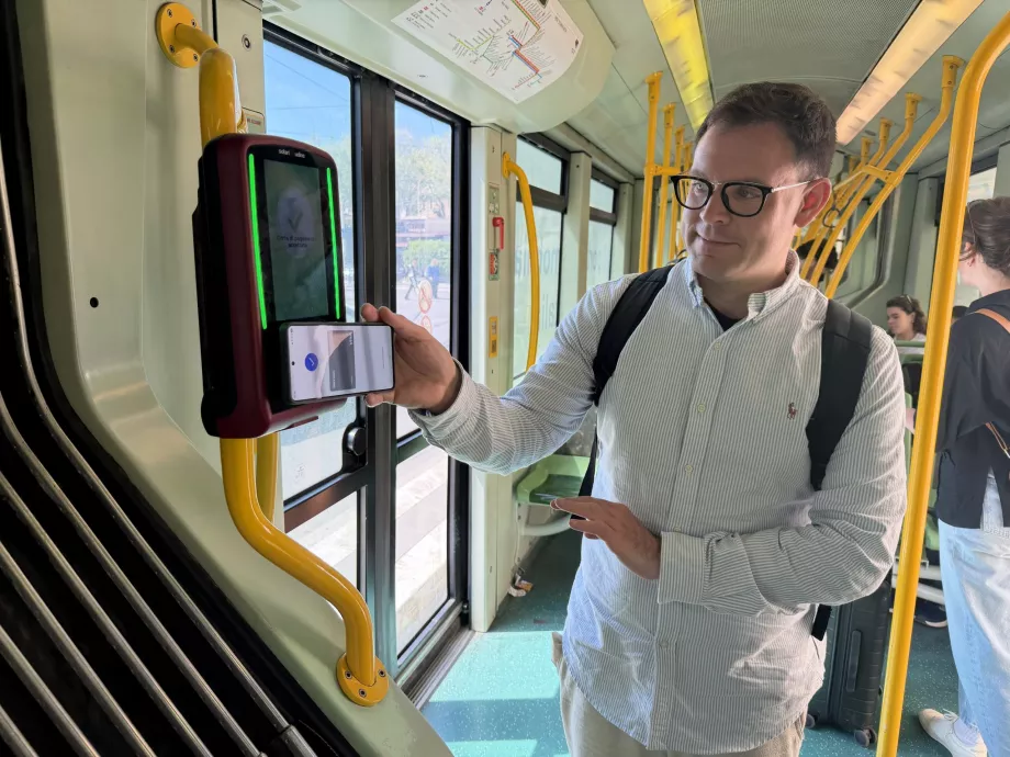 Payment by card on public transport