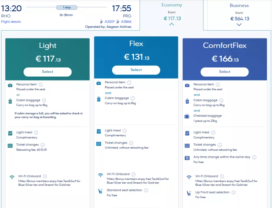 Booking a flight ticket