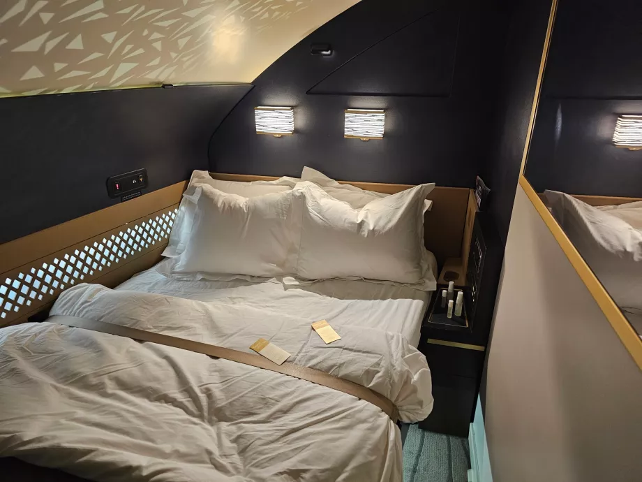 An unmade bed