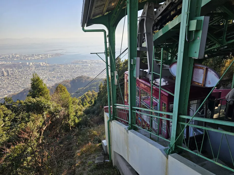 Upper station of the Maya cable car