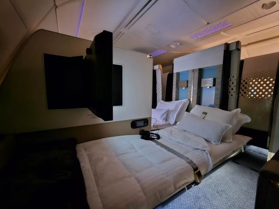 An unmade bed