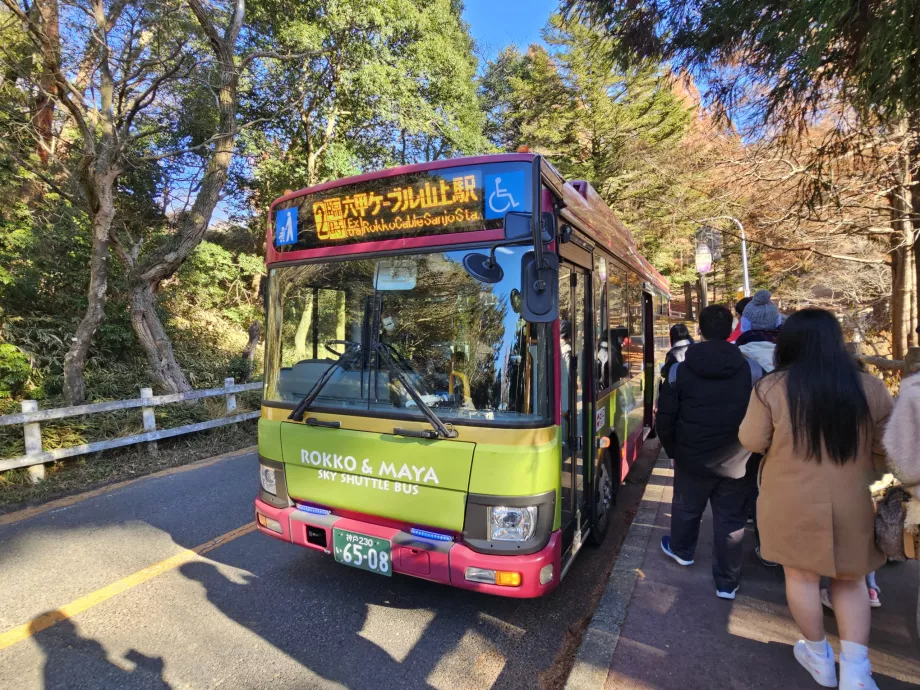 Buses in the area of Mount Rokko