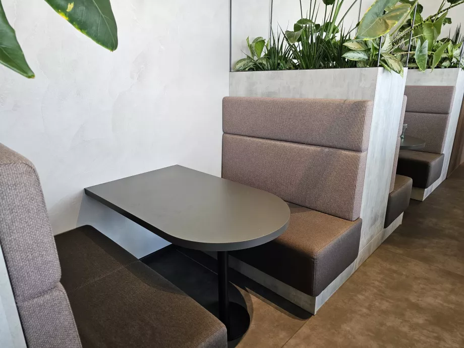 Comfortable seats for working on your laptop