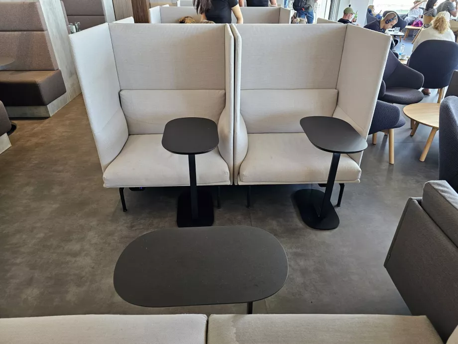 Seats in the lounge