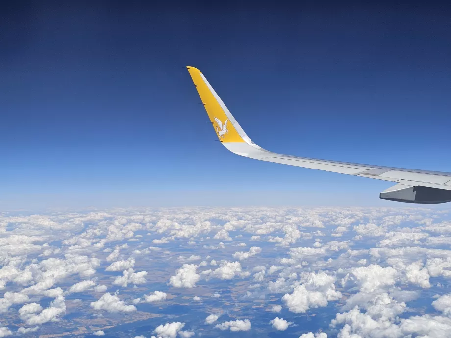 Pegasus Airlines during Prague-Istanbul flight