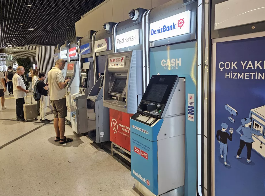 ATMs at the entrance to the metro station