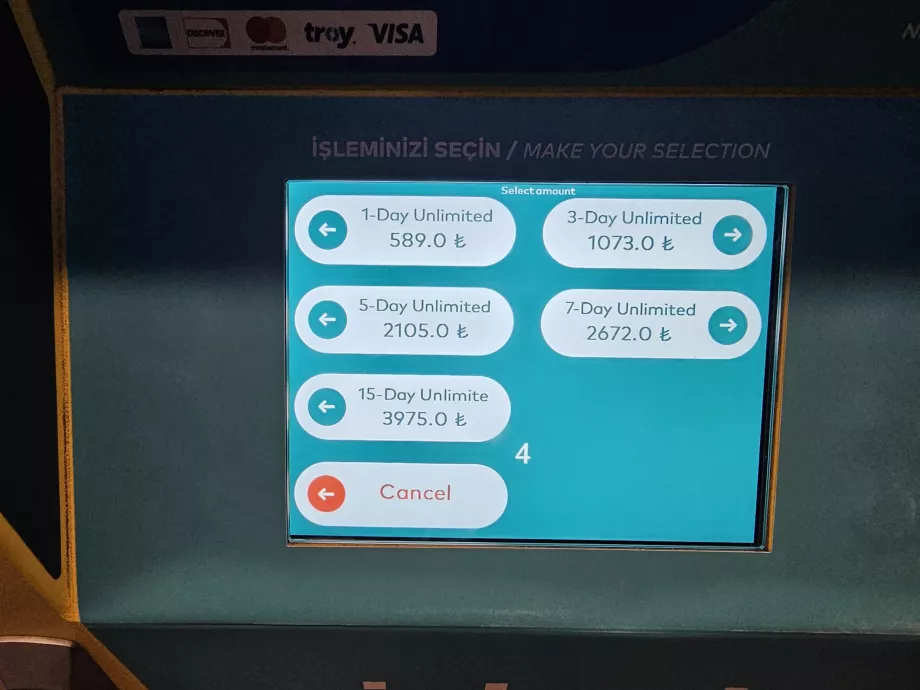 Multi-day ticket options