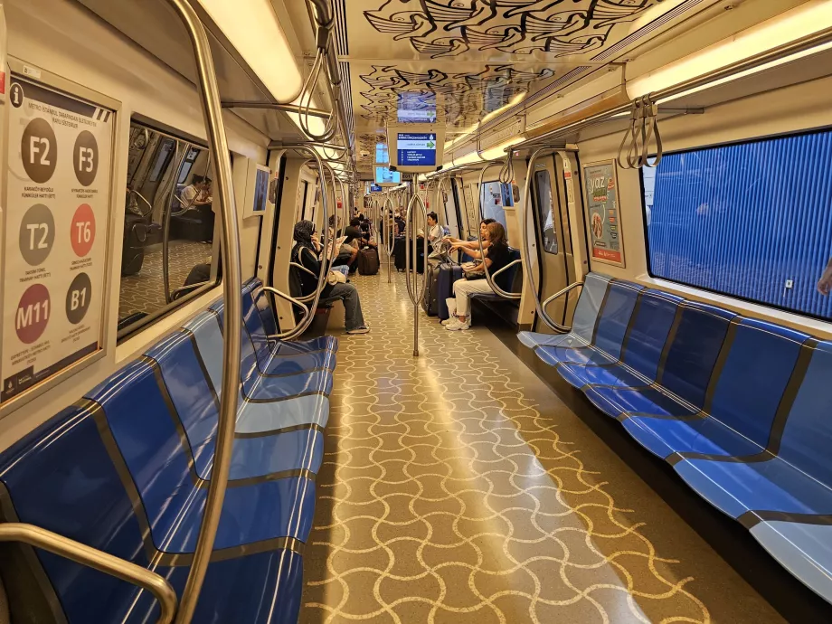 Metro car interior