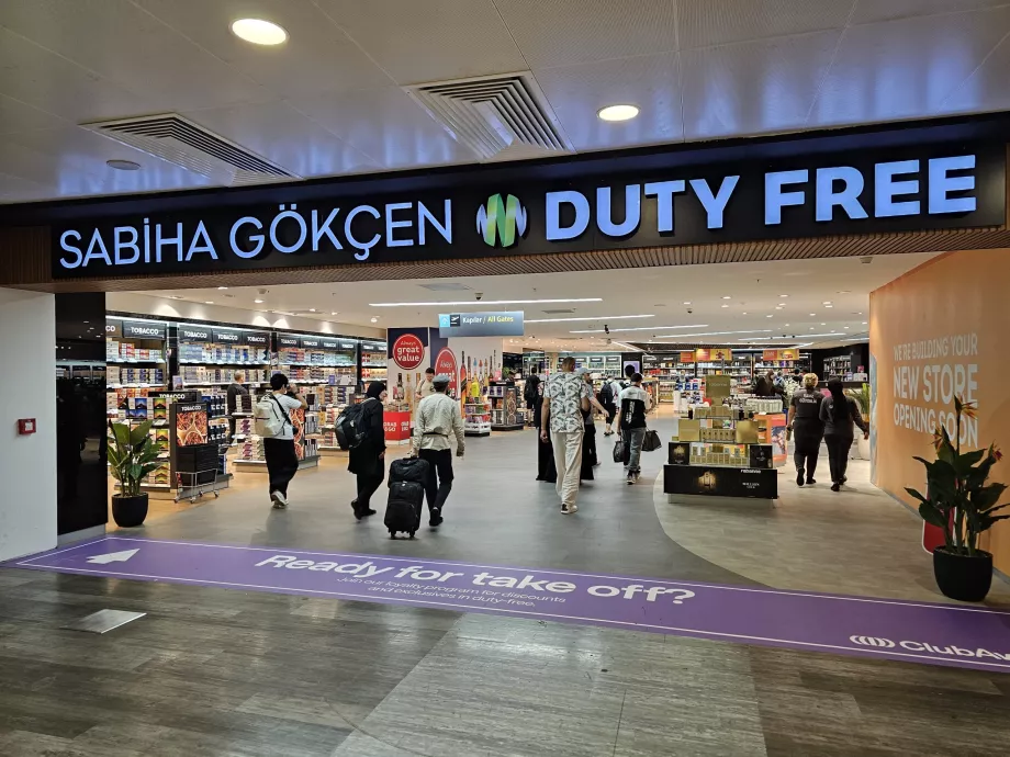 Duty Free Shop, transit section