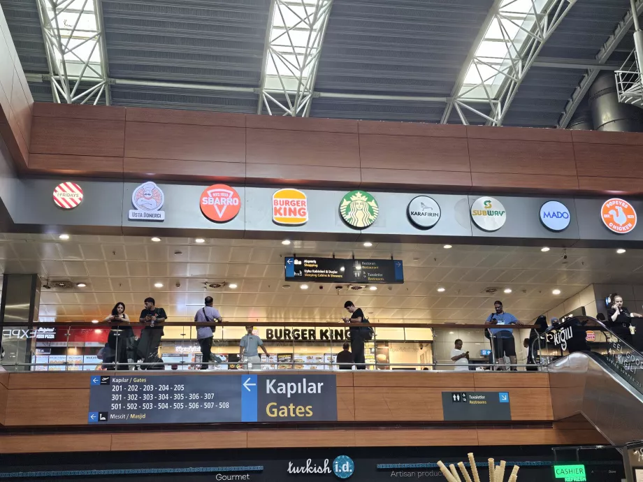 Food Court in the transit section