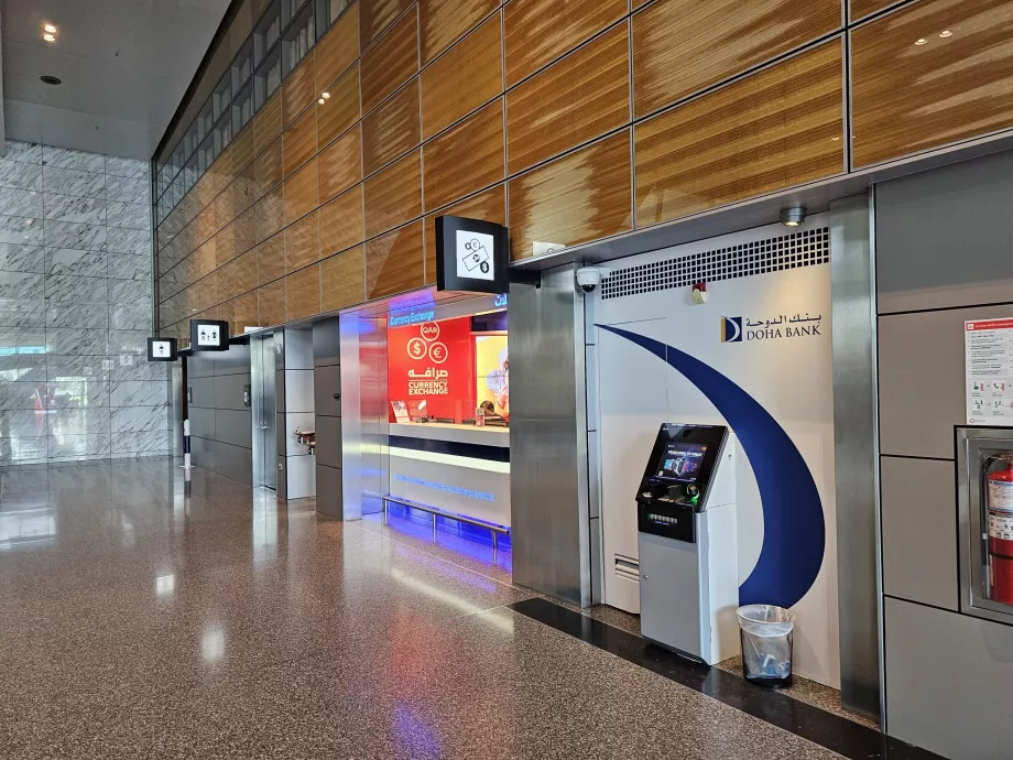 ATMs in the arrivals hall
