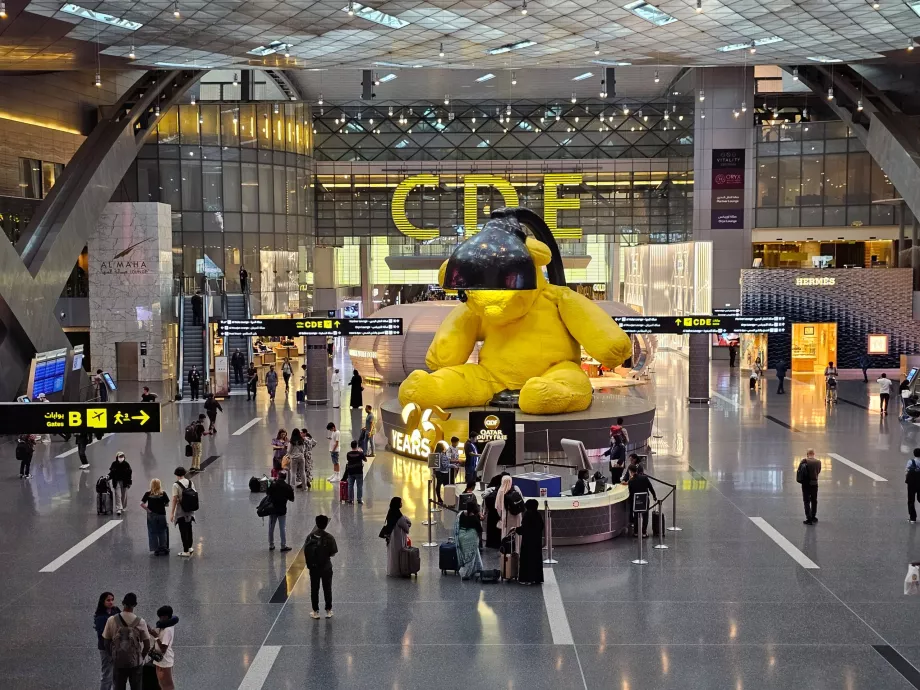 Yellow bear with lamp, transit part