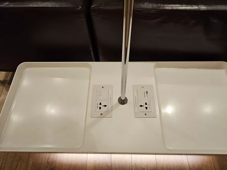 Sockets and USB for charging electronics