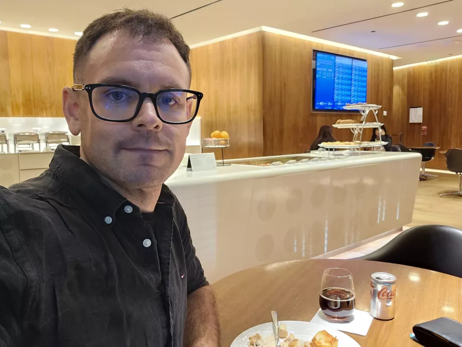 Me in the Oryx Lounge