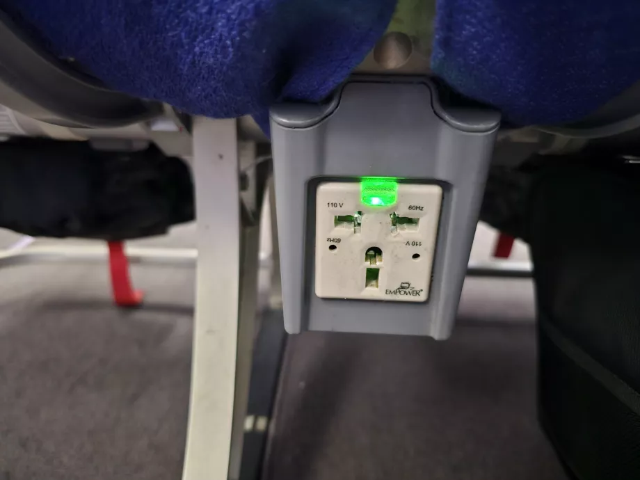Power sockets on the Airbus A330