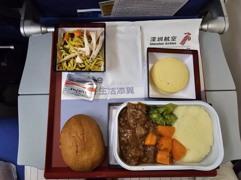 Main meal on long-distance lines