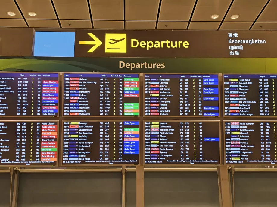 Departure board