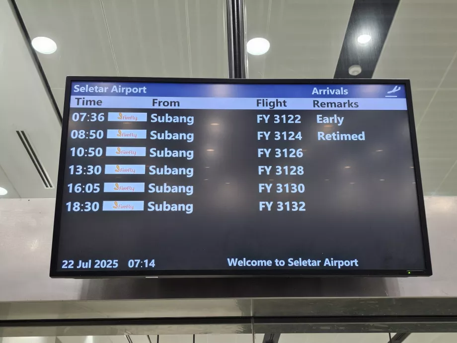 Arrival board