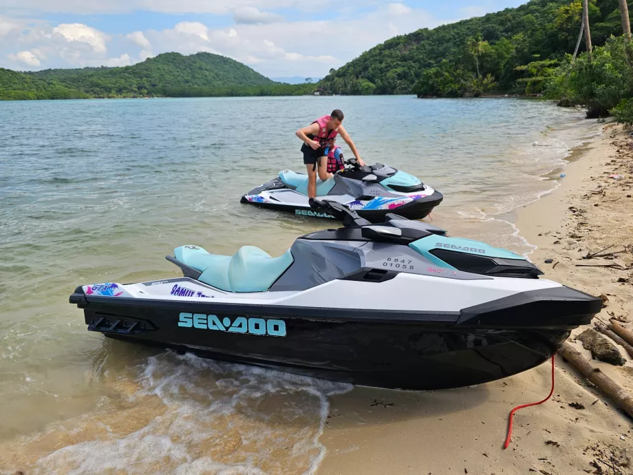 Stop during the journey